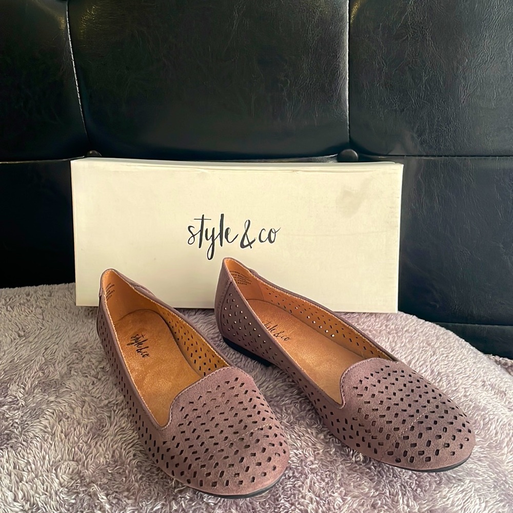Style & Co Chestnut Brown Flats 5.5 M